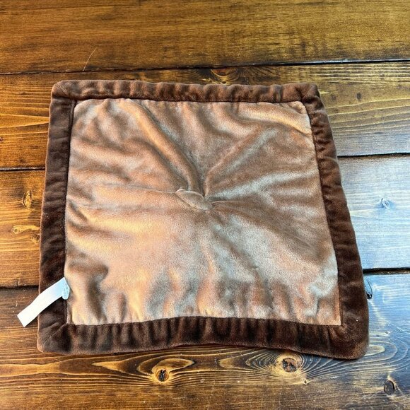 Graco Lion Lovey Brown Security Blanket plush Woobie Blankie - Picture 3 of 8